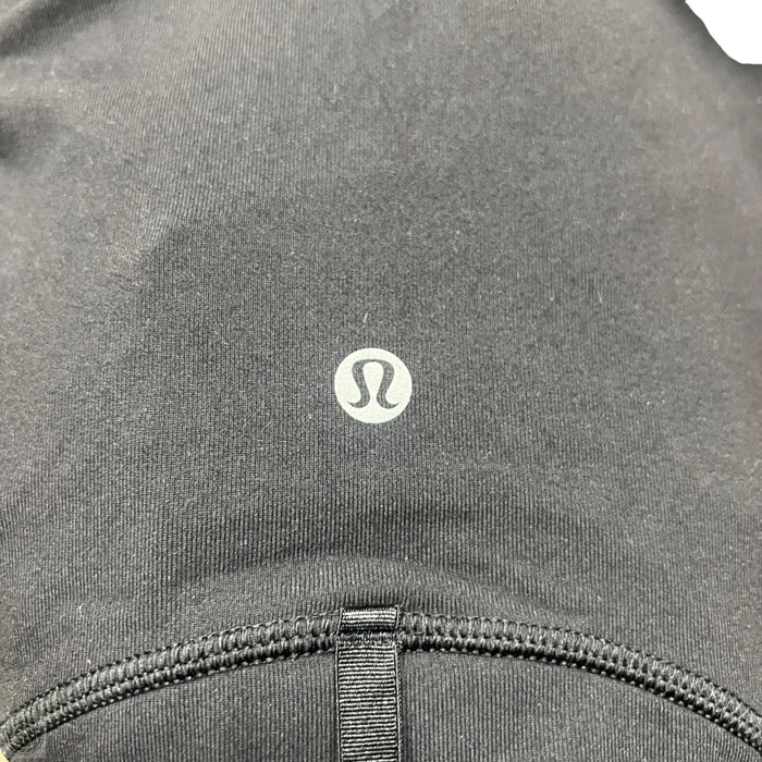 Athletic Top Long Sleeve Collar By Lululemon In Black, Size: S