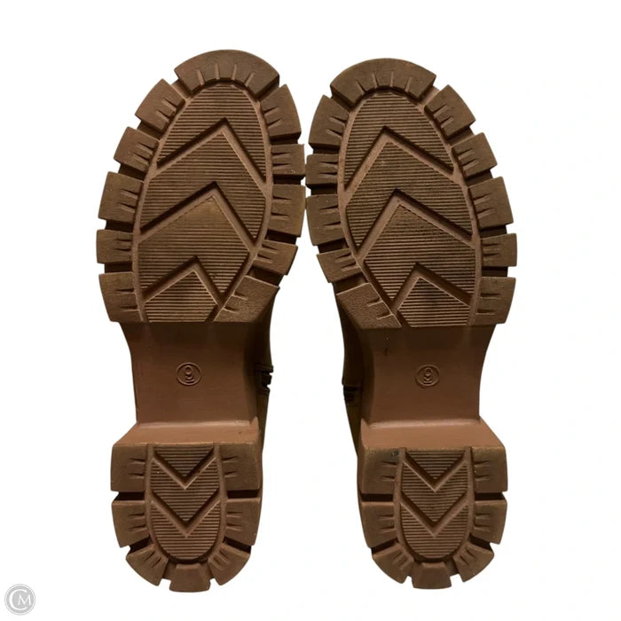 Boots Ankle Heels By Madden Girl In Brown, Size: 9