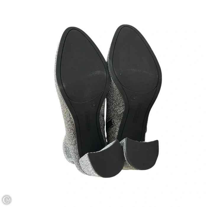 Boots Ankle Heels By Marc Fisher In Silver, Size: 7