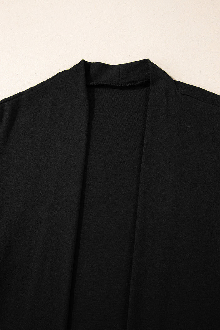 Cardigan noir ouvert sur le devant *-A WOMAN WE LOVE