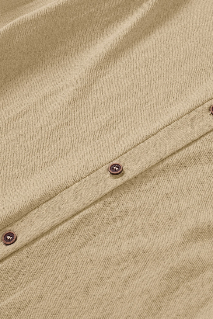 Cardigan ouvert à boutons de couleur unie-A WOMAN WE LOVE