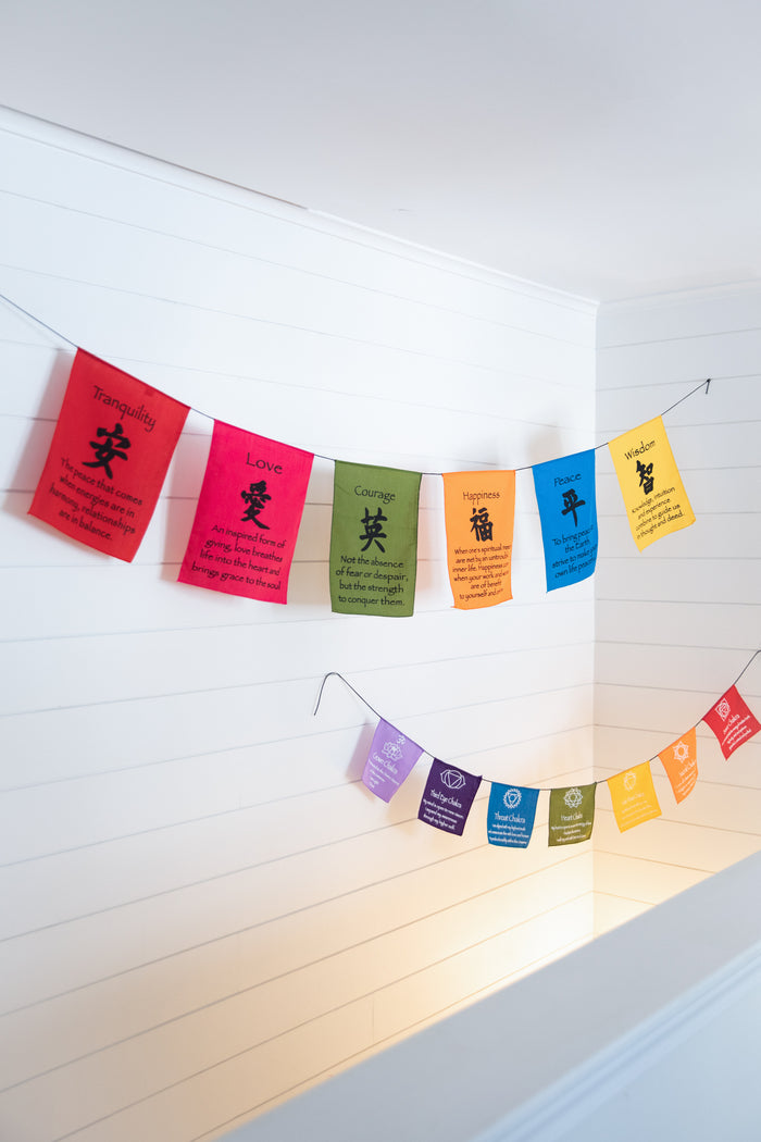 Spiritual Prayer Flags Yoga, Meditation, Home Decor