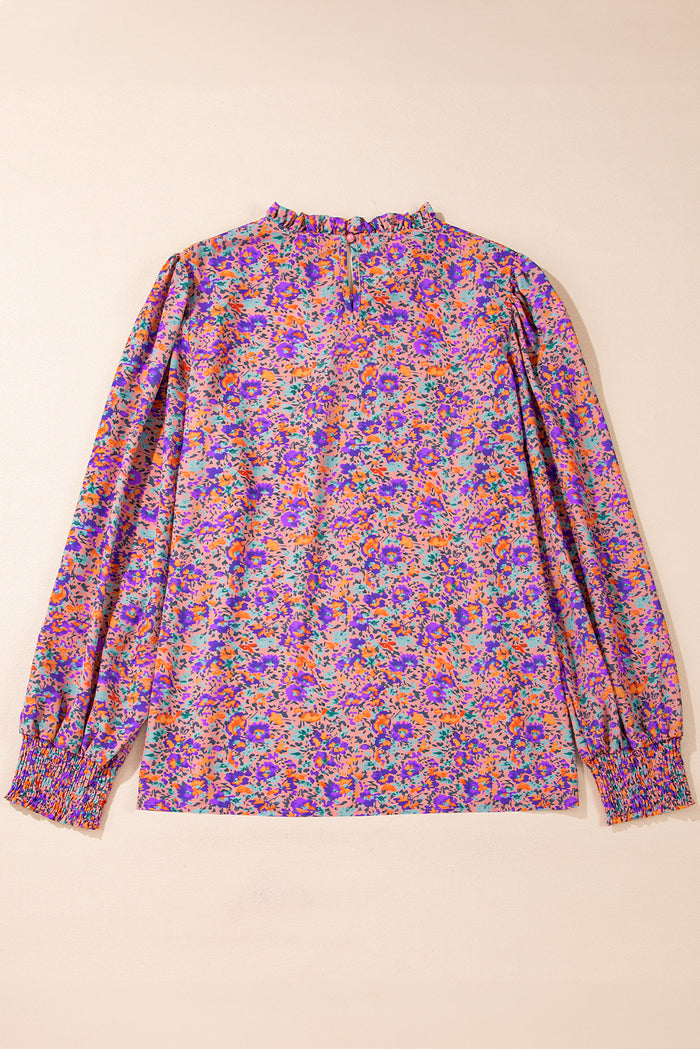 Chemisier violet à imprimé floral *-A WOMAN WE LOVE
