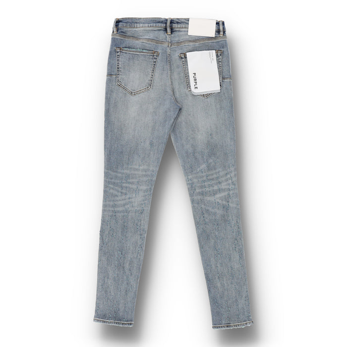Color Weft Buckshot Blue Jeans