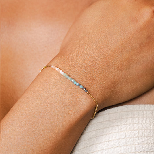 "Create Your Own Sunshine" Goddess Bracelet, on wrist