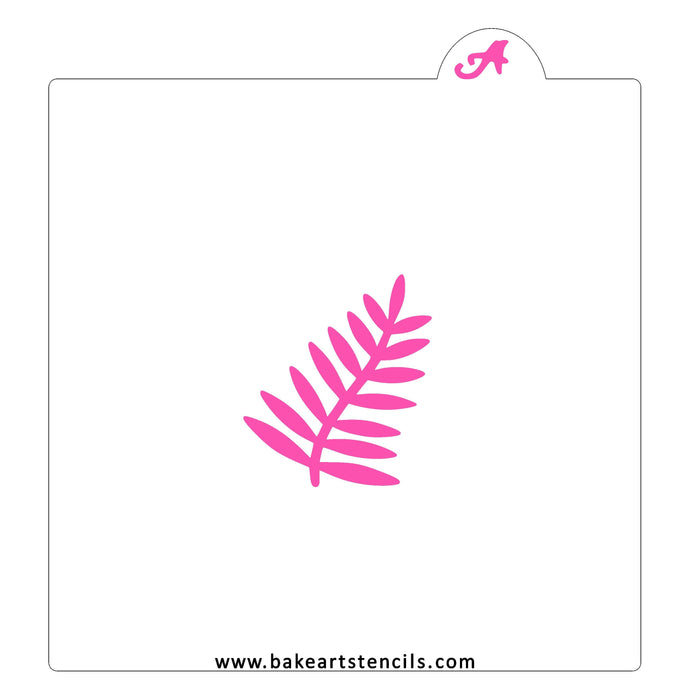 Fern Leaf Cookie Stencil bakeartstencil