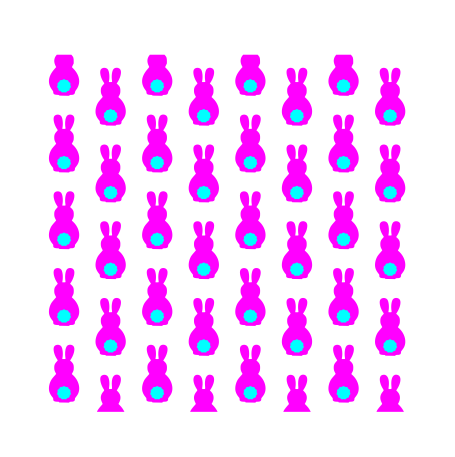 Fluffy Bunny Tail Stencil Set bakeartstencils