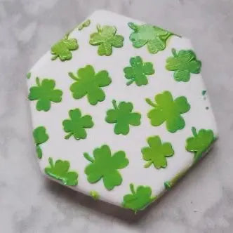 Four Leaf Clovers Cookie Stencil bakeartstencil