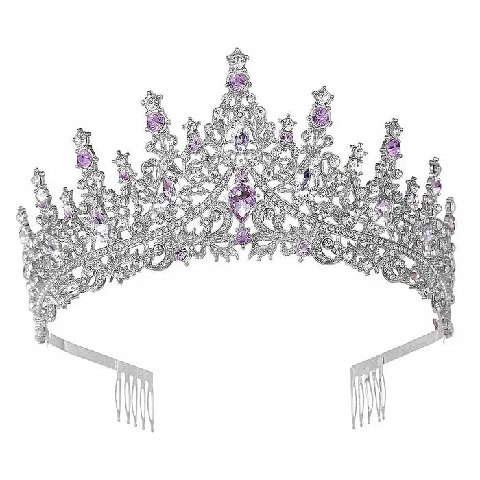 {High princess tower Rhinestone Tiara} - {} at {Linda Mariposa}