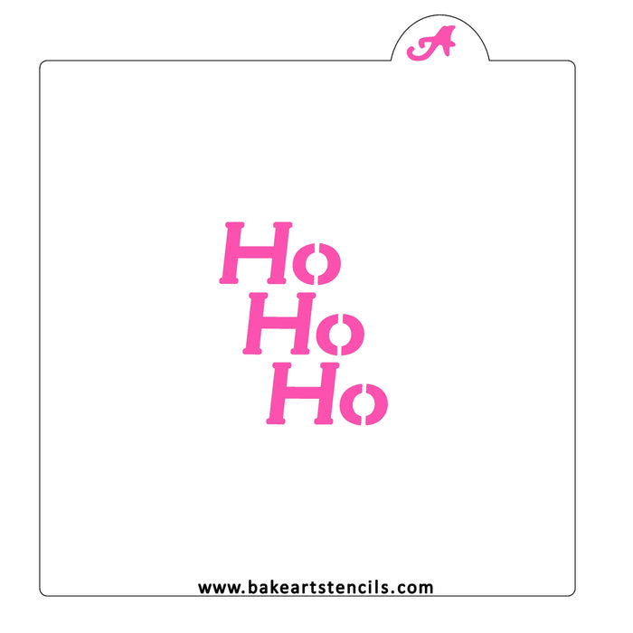 HO HO HO Santa Stencil bakeartstencil
