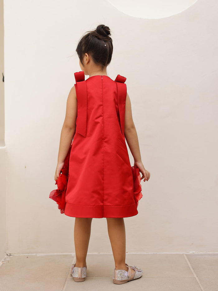 JANYAS CLOSET Red Rosabella Couture Party Dress