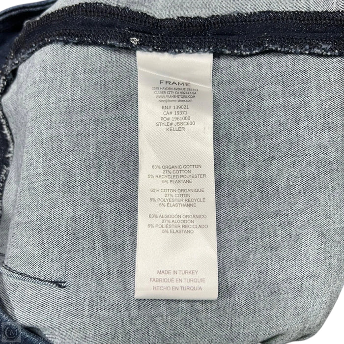 Jeans Cropped By Frame In Blue Denim, Size: 2