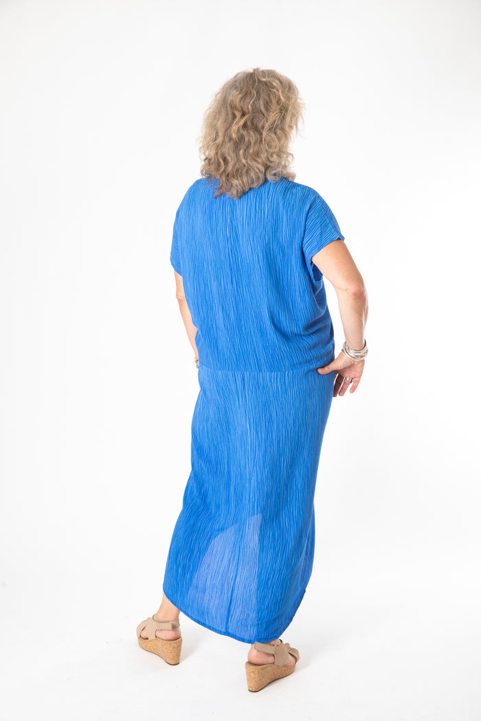 Libra Cocoon Dress in Blue