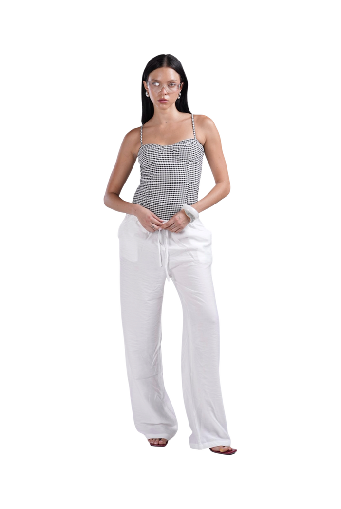 LINEN PANTS WHITE