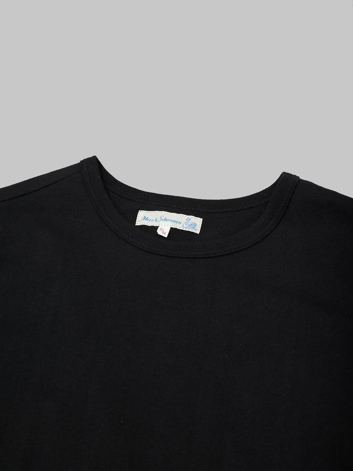 Merz b Schwanen 1950s Loopwheeled Classic TShirt Black collar