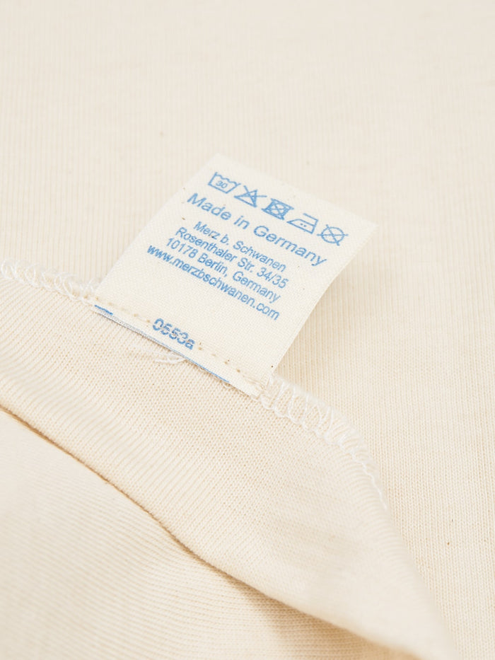 merz b schwanen 214 heavyweight loopwheeled Tshirt relaxed fit natural tag