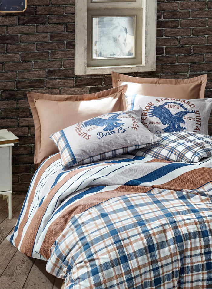 Midnight Eagle Duvet Cover Set | Brown