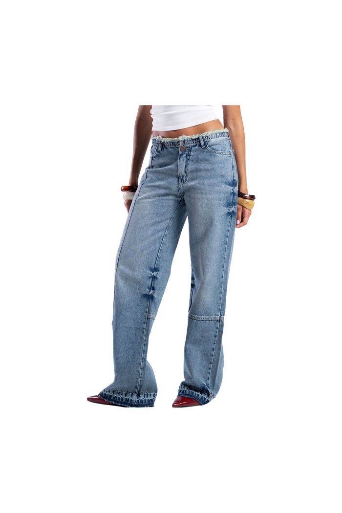 NO WAIST BAGGY DENIM