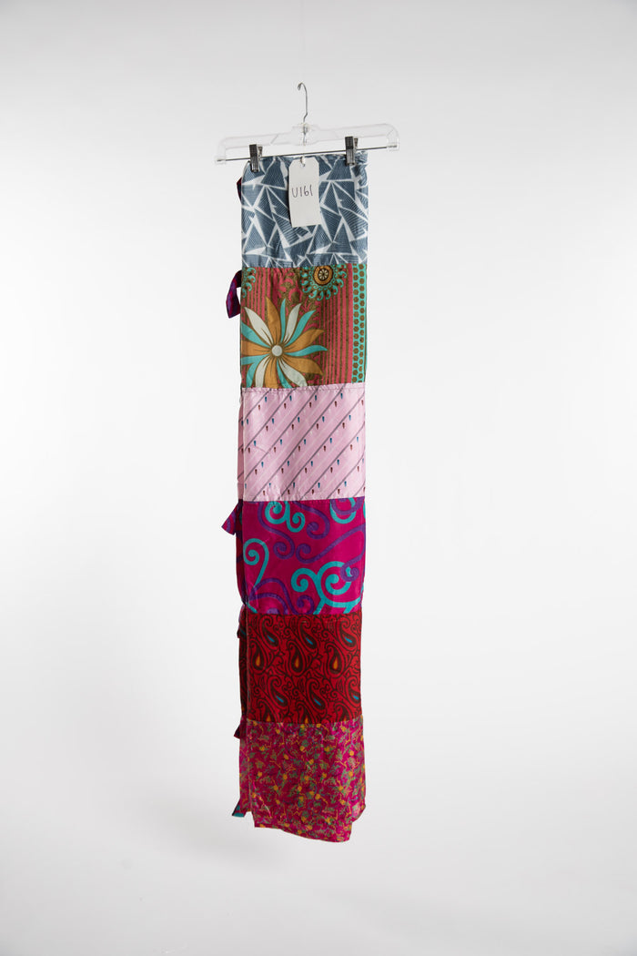 One of a Kind Recycled Silk Curtain Panel