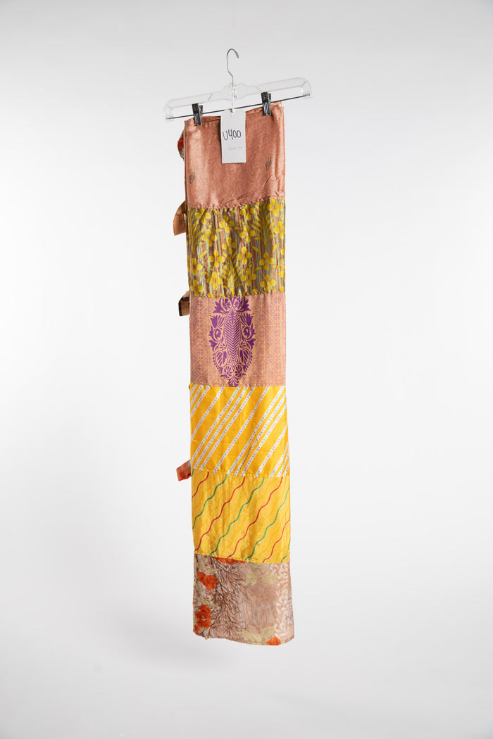 One of a Kind Recycled Silk Curtain Panel