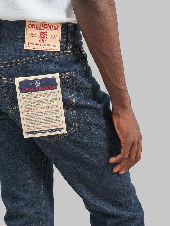 ONI Denim 246 Ishikawadai 15oz Neat Straight Jeans back details