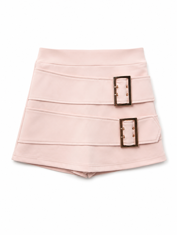 Pink Buckle Skort