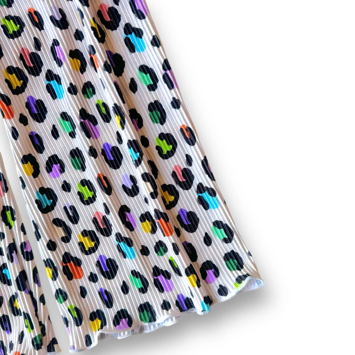 Plisse Wide Leg Pant | Loopy Leopard