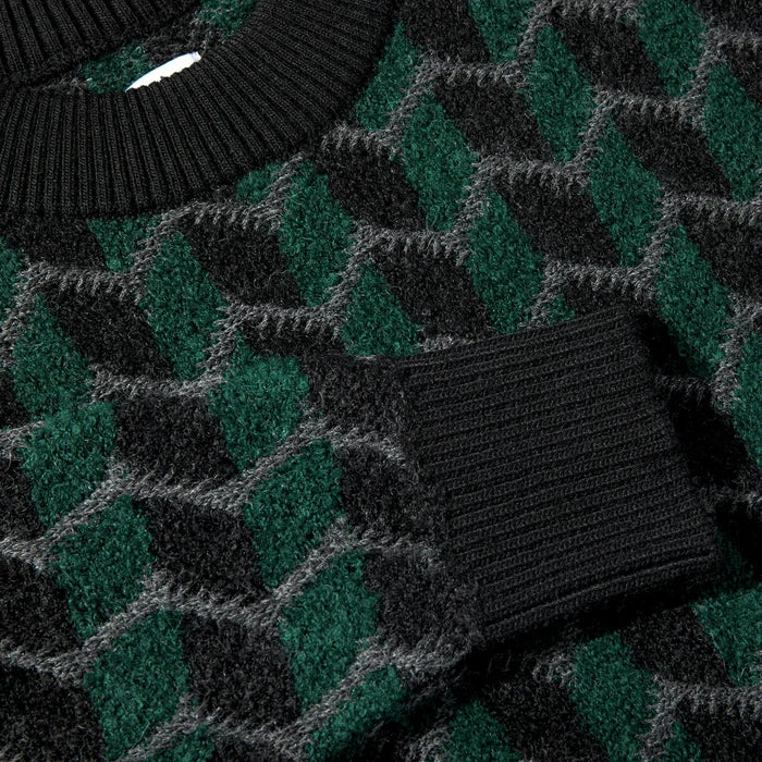 Polar - Zig Zag Knit Sweater (Black/Dark Teal) *SALE