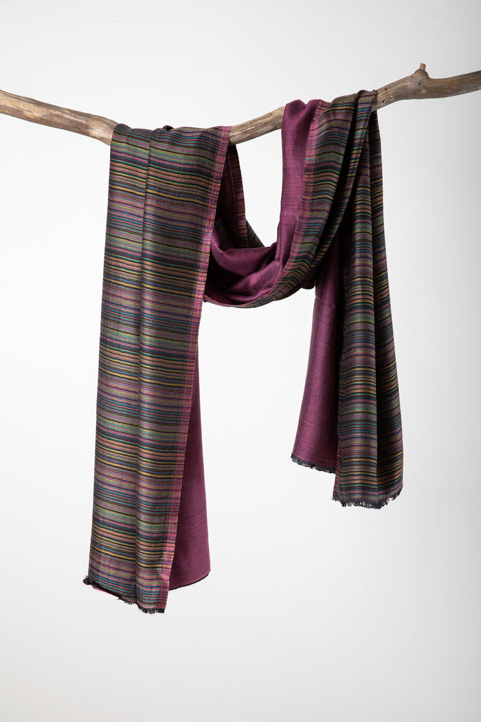 purple modal stripe scarf bohemian fashion scarf