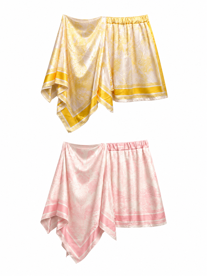 Safari Satin Short Set