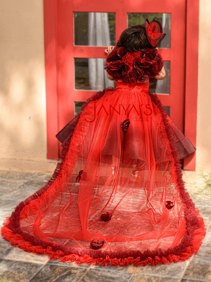Sample Shaded Red Couture Gown