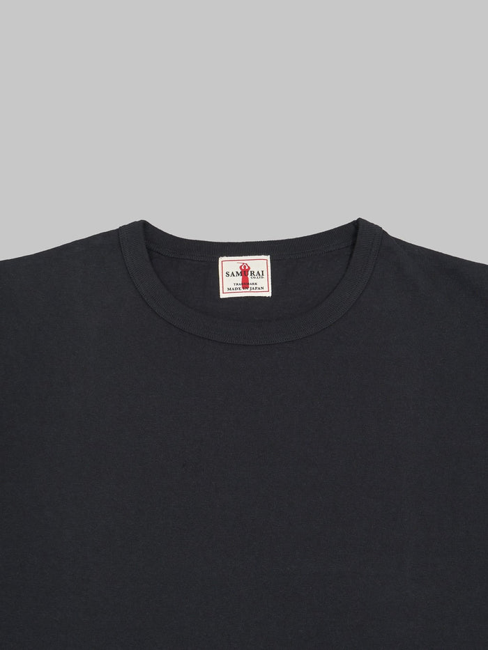 Samurai jeans crew neck tubular tshirt black neck detail