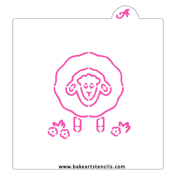 Sheep PYO Cookie Stencil bakeartstencil