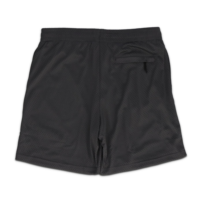 Solid Mesh BasketBall Short Black