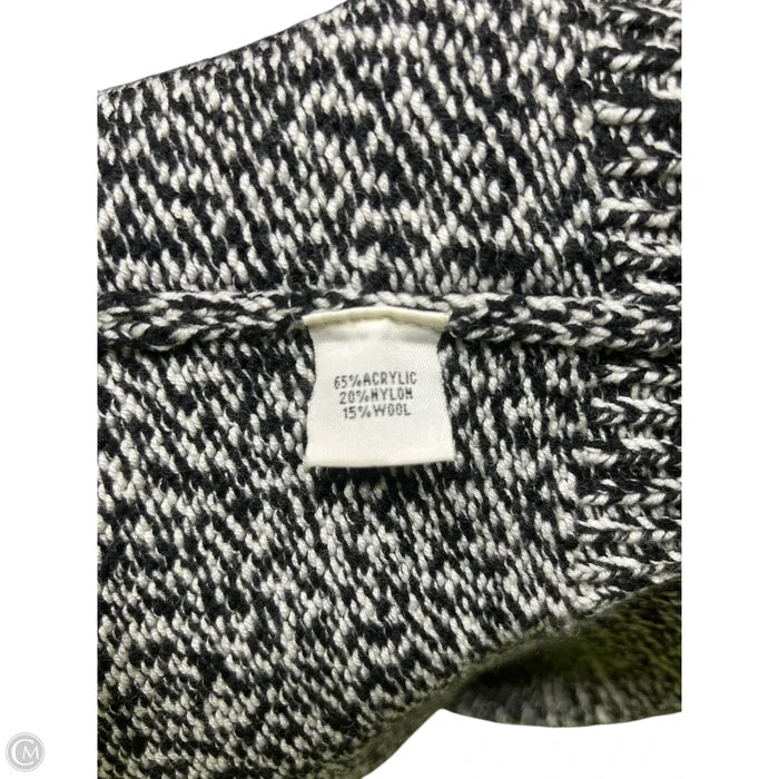 Sweater By Kenneth Cole In Black & White, Size: M