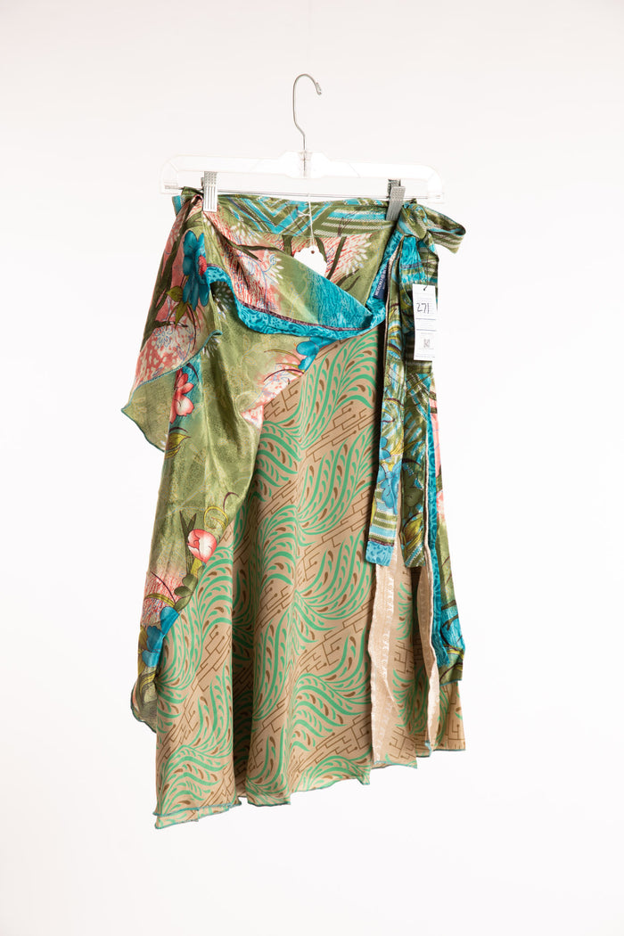 Long Sari Silk Magic Skirt