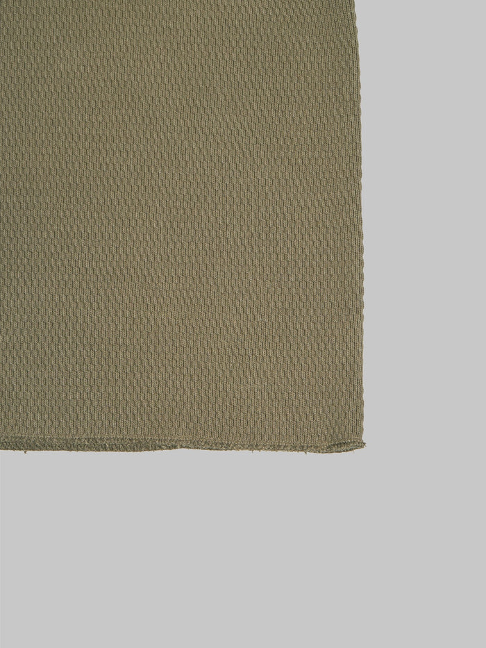 UES Double Honeycomb Thermal TShirt Brown hem