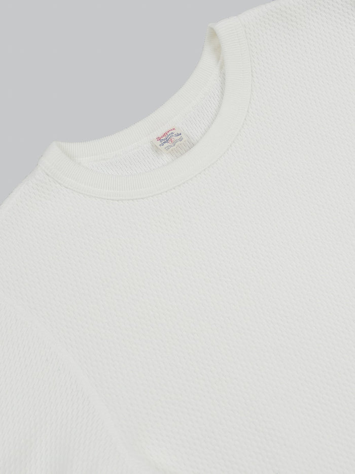 UES Double Honeycomb Thermal tshirt Off White collar