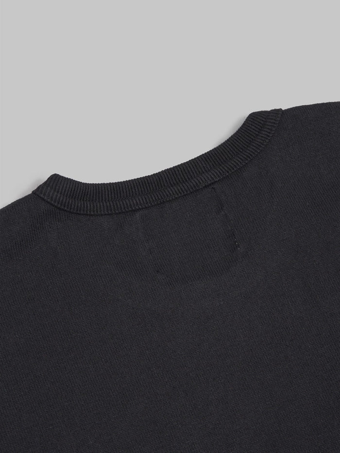 wonder looper crewneck Tshirt Double Heavyweight black back details