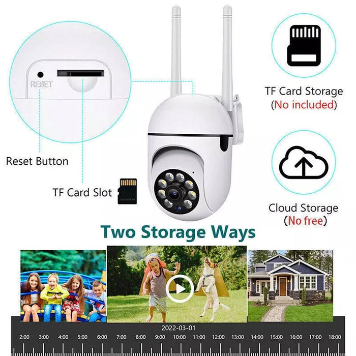2 Pack Smart Outdoor Wireless Security Cameras, 5G WiFi, 1080P HD, Night Vision
