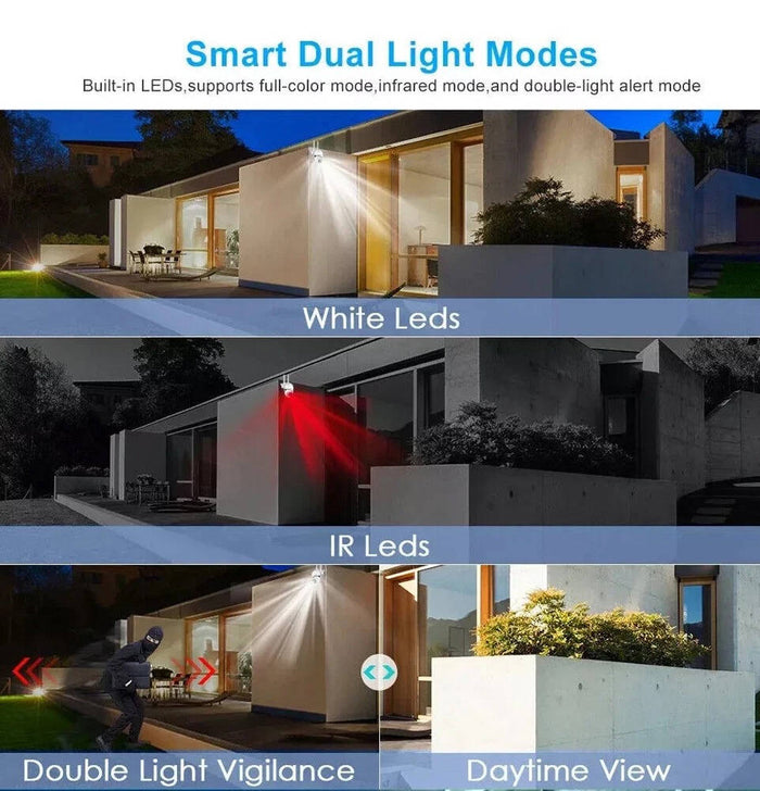 2 Pack Smart Outdoor Wireless Security Cameras, 5G WiFi, 1080P HD, Night Vision