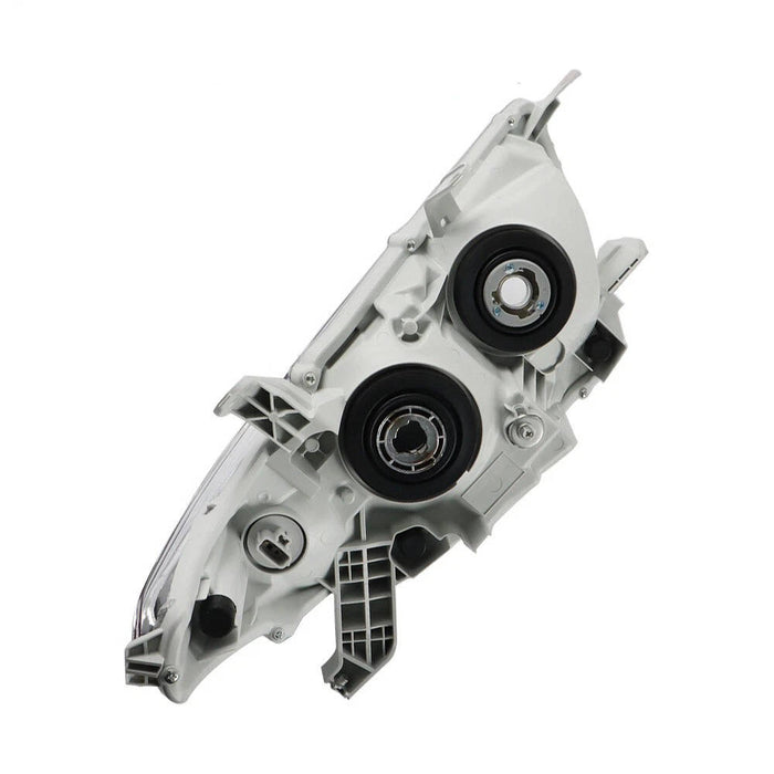 2011-2013 Toyota Highlander Chrome Headlights, Left & Right Side Headlamp Assembly Pair