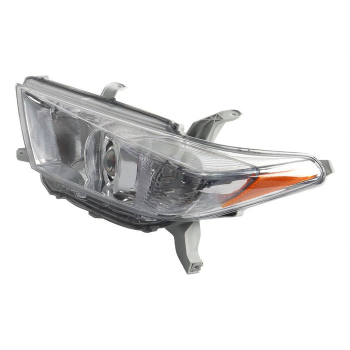 2011-2013 Toyota Highlander Chrome Headlights, Left & Right Side Headlamp Assembly Pair