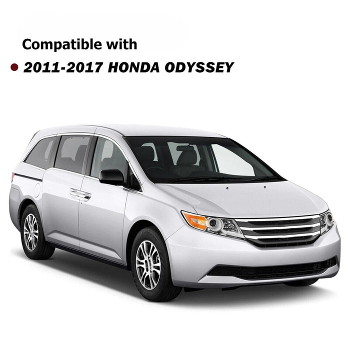 2011-2017 Honda Odyssey Chrome Headlights, Amber Corner Housing Assembly, Left & Right Side Pair, Direct OEM Fitment
