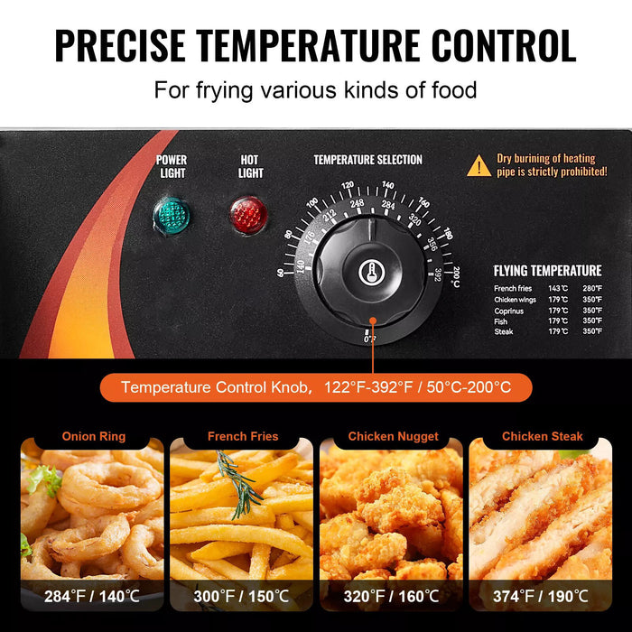 25Qt Commercial Electric Deep Fryer