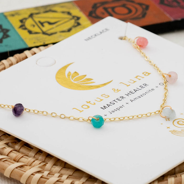 3mm Master Healer Dewdrop Necklace, detail on product card