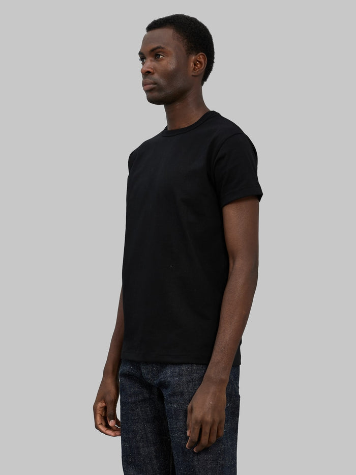 3sixteen Heavyweight TShirt Heather black 2 Pack model side fit