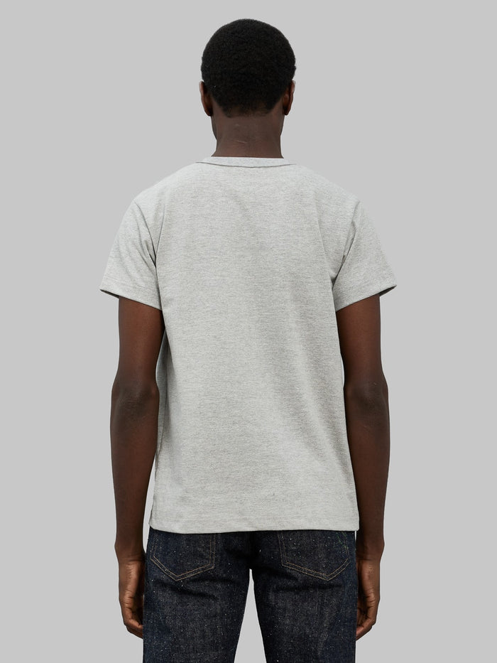 3sixteen Heavyweight TShirt Heather grey 2 Pack model back fit