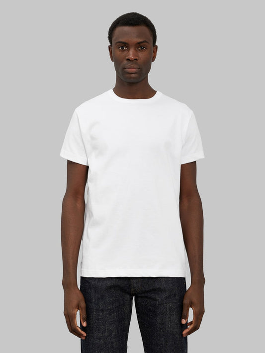 3sixteen Heavyweight TShirt Heather white 2 Pack model front fit