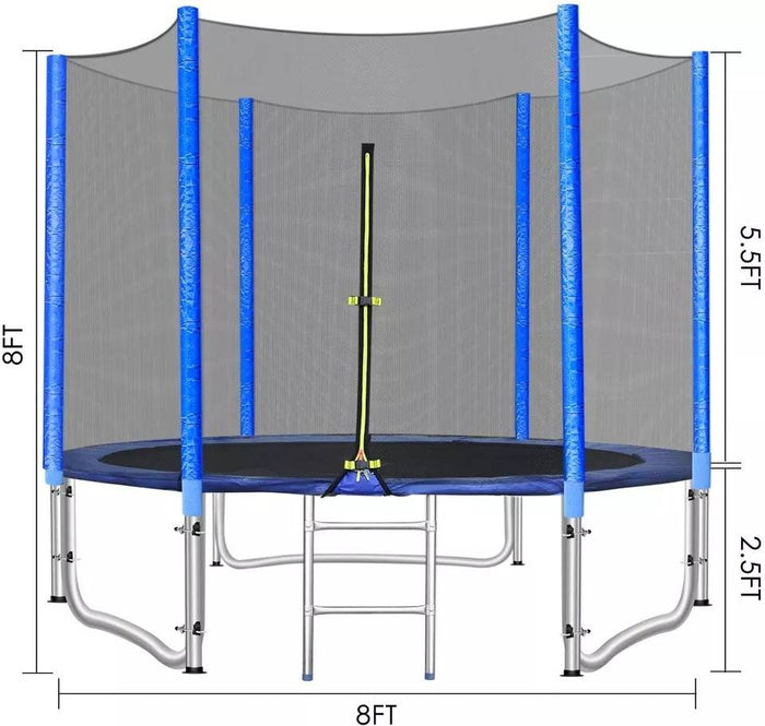 8FT Trampoline for Kids and Adults